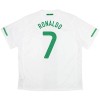 Portugal Ronaldo 7 2010 Fotbollströjor Borta Retro