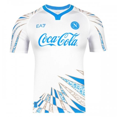SSC Napoli Pre-Match Fotbollströjor 2025-26 Vit SSC Napoli Pre-Match Fotbollströjor 2025-26 Vit