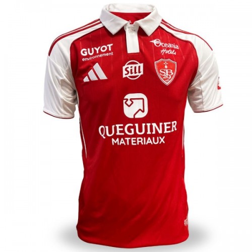 Stade Brestois Fotbollströjor Hemma 2025-26 Stade Brestois Fotbollströjor Hemma 2025-26
