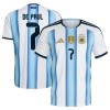 Argentina De Paul 7 Fotbollströjor Hemma VM 2026