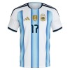 Argentina Garnacho 17 Fotbollströjor Hemma VM 2026 - Barn
