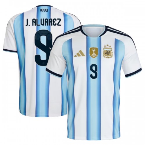 Argentina J. Alvarez 9 Fotbollströjor Hemma VM 2026 Argentina J. Alvarez 9 Fotbollströjor Hemma VM 2026