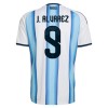 Argentina J. Alvarez 9 Fotbollströjor Hemma VM 2026