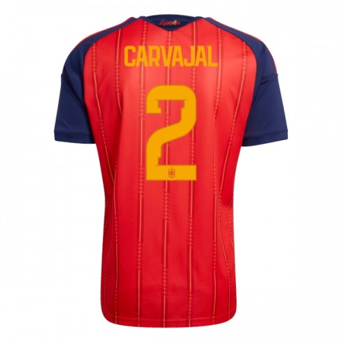 Spanien Carvajal 2 Fotbollströjor Hemma VM 2026 Spanien Carvajal 2 Fotbollströjor Hemma VM 2026