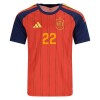 Spanien Cucurella 22 Fotbollströjor Hemma VM 2026