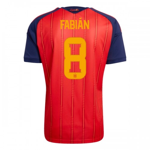 Spanien Fabian 8 Fotbollströjor Hemma VM 2026 Spanien Fabian 8 Fotbollströjor Hemma VM 2026