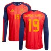 Spanien Lamine Yamal 19 Fotbollströjor Hemma VM 2026 Långärmad Spanien Lamine Yamal 19 Fotbollströjor Hemma VM 2026 Långärmad