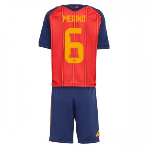 Spanien Merino 6 Fotbollströjor Hemma VM 2026 - Barn Spanien Merino 6 Fotbollströjor Hemma VM 2026 - Barn