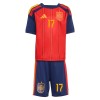 Spanien Williams JR 17 Fotbollströjor Hemma VM 2026 - Barn