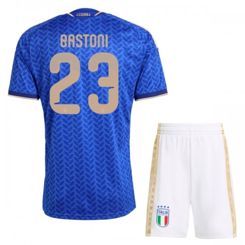 Italien Bastoni 23 Fotbollströjor Hemma VM 2026 - Barn Italien Bastoni 23 Fotbollströjor Hemma VM 2026 - Barn
