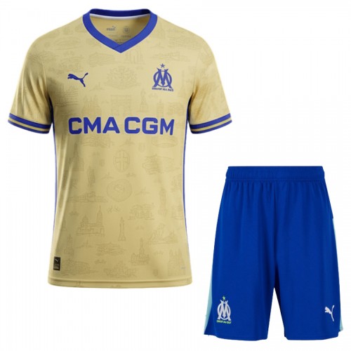 Olympique de Marseille Fotbollströjor Fjärde 2025-26 - Barn Olympique de Marseille Fotbollströjor Fjärde 2025-26 - Barn
