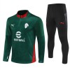 AC Milan Quarter Zip Träningströja-set 2025-26 Grön AC Milan Quarter Zip Träningströja-set 2025-26 Grön