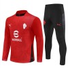 AC Milan Quarter Zip Träningströja-set 2025-26 Röd AC Milan Quarter Zip Träningströja-set 2025-26 Röd