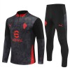 AC Milan Quarter Zip Träningströja-set 2025-26 Svart AC Milan Quarter Zip Träningströja-set 2025-26 Svart