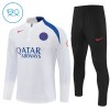 Paris Saint-Germain Quarter Zip Träningströja-set 2025-26 Vit - Barn