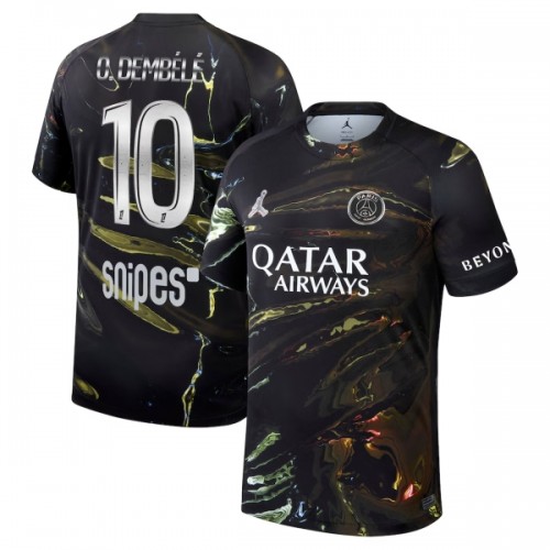 Paris Saint-Germain O. Dembele 10 Night Edition Fotbollströjor 2025-26 Paris Saint-Germain O. Dembele 10 Night Edition Fotbollströjor 2025-26