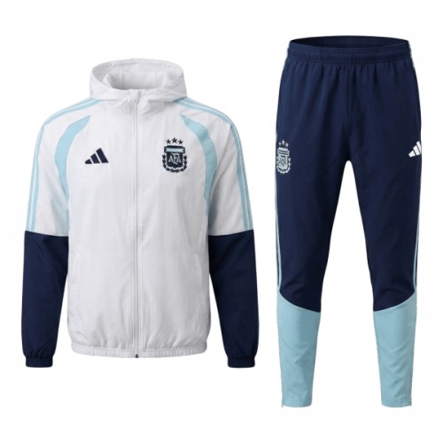 Argentina Hoodie Tränings Jackor 2026-27 Vit Argentina Hoodie Tränings Jackor 2026-27 Vit