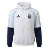 Argentina Hoodie Tränings Jackor 2026-27 Vit