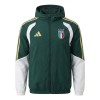 Italien Hoodie Tränings Jackor 2026-27 Grön