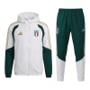 Italien Hoodie Tränings Jackor 2026-27 Vit