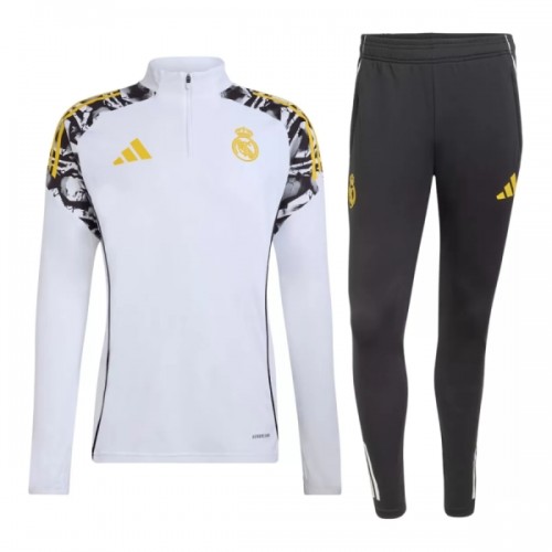 Real Madrid Quarter Zip Träningströja-set 2026-27 Vit Real Madrid Quarter Zip Träningströja-set 2026-27 Vit