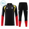 Tyskland Quarter Zip Träningströja-set 2026-27 Svart - Barn Tyskland Quarter Zip Träningströja-set 2026-27 Svart - Barn