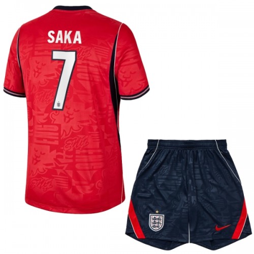 England Saka 7 Fotbollströjor Borta VM 2026 - Barn England Saka 7 Fotbollströjor Borta VM 2026 - Barn