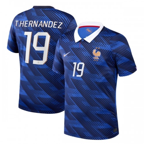 Frankrike Theo Hernandez 19 Fotbollströjor Hemma VM 2026 Frankrike Theo Hernandez 19 Fotbollströjor Hemma VM 2026