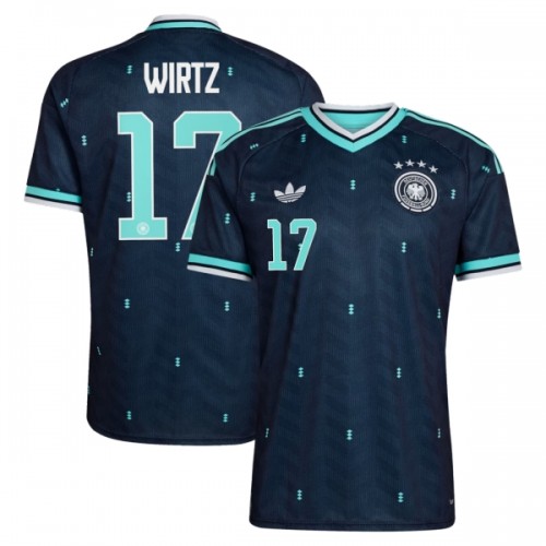 Tyskland Wirtz 17 Fotbollströjor Borta VM 2026 Tyskland Wirtz 17 Fotbollströjor Borta VM 2026