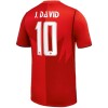 Kanada J. David 10 Fotbollströjor Hemma VM 2026
