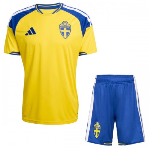 Sverige Fotbollströjor Hemma VM 2026 - Barn Sverige Fotbollströjor Hemma VM 2026 - Barn