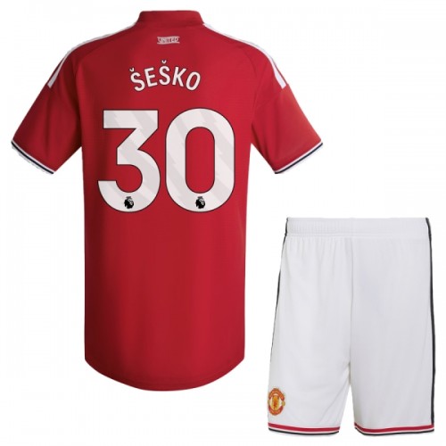 Manchester United Sesko 30 Fotbollströjor Hemma 2026-27 - Barn Manchester United Sesko 30 Fotbollströjor Hemma 2026-27 - Barn