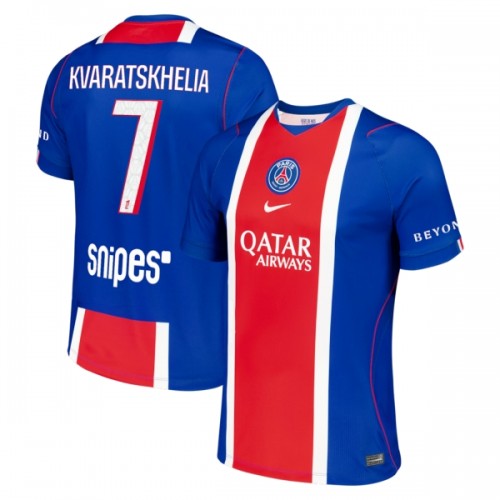 Paris Saint-Germain Kvaratskhelia 7 Fotbollströjor Hemma 2026-27 Paris Saint-Germain Kvaratskhelia 7 Fotbollströjor Hemma 2026-27