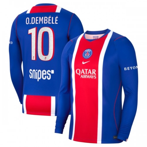 Paris Saint-Germain O. Dembele 10 Fotbollströjor Hemma 2026-27 Långärmad Paris Saint-Germain O. Dembele 10 Fotbollströjor Hemma 2026-27 Långärmad