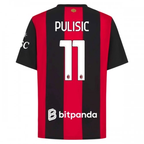 AC Milan Pulisic 11 Fotbollströjor Hemma 2026-27 AC Milan Pulisic 11 Fotbollströjor Hemma 2026-27