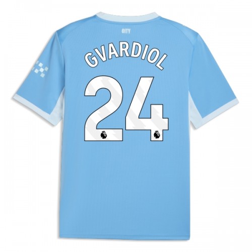Manchester City Gvardiol 24 Fotbollströjor Hemma 2026-27 Manchester City Gvardiol 24 Fotbollströjor Hemma 2026-27