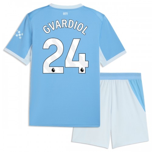 Manchester City Gvardiol 24 Fotbollströjor Hemma 2026-27 - Barn Manchester City Gvardiol 24 Fotbollströjor Hemma 2026-27 - Barn