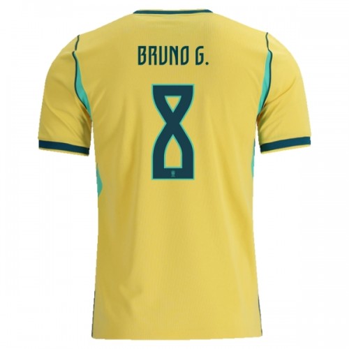 Brasilien Bruno Guimaraes 8 Fotbollströjor Hemma VM 2026 Brasilien Bruno Guimaraes 8 Fotbollströjor Hemma VM 2026
