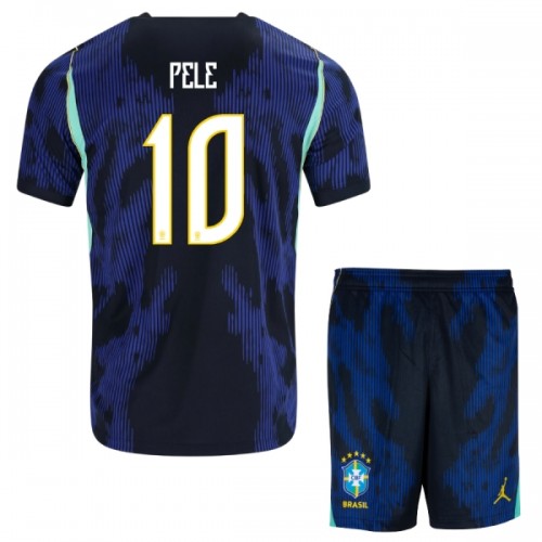 Brasilien Pele 10 Fotbollströjor Borta VM 2026 - Barn Brasilien Pele 10 Fotbollströjor Borta VM 2026 - Barn