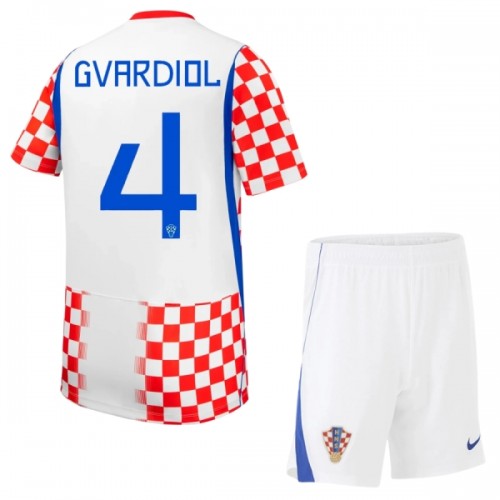 Kroatien Gvardiol 4 Fotbollströjor Hemma VM 2026 - Barn Kroatien Gvardiol 4 Fotbollströjor Hemma VM 2026 - Barn