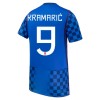 Kroatien Kramaric 9 Fotbollströjor Borta VM 2026 Kroatien Kramaric 9 Fotbollströjor Borta VM 2026
