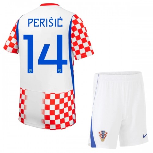 Kroatien Perišić 14 Fotbollströjor Hemma VM 2026 - Barn Kroatien Perišić 14 Fotbollströjor Hemma VM 2026 - Barn