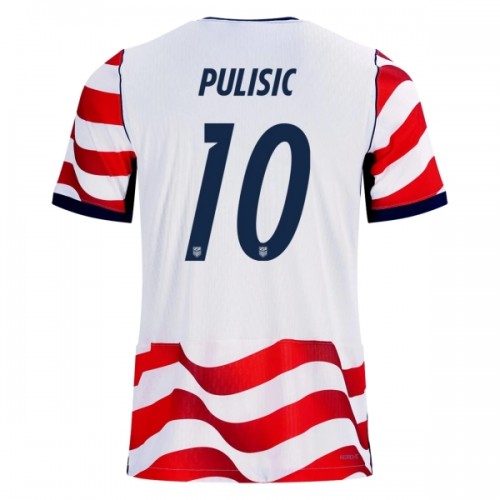 USA Pulisic 10 Fotbollströjor Hemma VM 2026 USA Pulisic 10 Fotbollströjor Hemma VM 2026