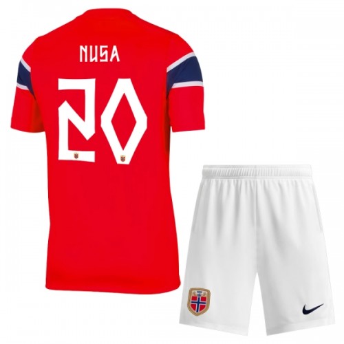 Norge Nusa 20 Fotbollströjor Hemma VM 2026 - Barn Norge Nusa 20 Fotbollströjor Hemma VM 2026 - Barn