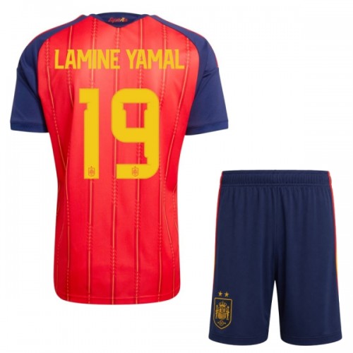 Spanien 2 Stars Lamine Yamal 19 Fotbollströjor Hemma VM 2026 - Barn Spanien 2 Stars Lamine Yamal 19 Fotbollströjor Hemma VM 2026 - Barn