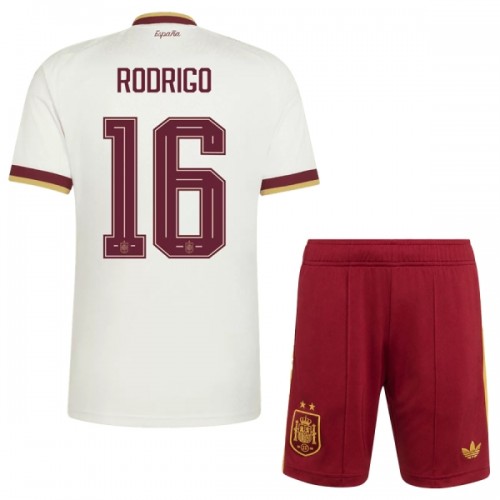 Spanien 2 Stars Rodrigo 16 Fotbollströjor Borta VM 2026 - Barn Spanien 2 Stars Rodrigo 16 Fotbollströjor Borta VM 2026 - Barn