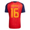 Spanien 2 Stars Rodrigo 16 Fotbollströjor Hemma VM 2026