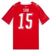 Schweiz Djibril Sow 15 Fotbollströjor Hemma VM 2026 Schweiz Djibril Sow 15 Fotbollströjor Hemma VM 2026