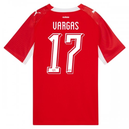 Schweiz Vargas 17 Fotbollströjor Hemma VM 2026 Schweiz Vargas 17 Fotbollströjor Hemma VM 2026