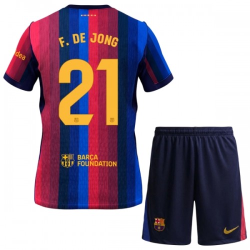 FC Barcelona F. De Jong 21 Fotbollströjor Hemma 2026-27 - Barn FC Barcelona F. De Jong 21 Fotbollströjor Hemma 2026-27 - Barn